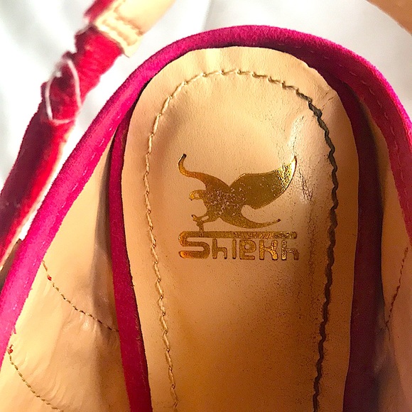 Multicolored Peep Toe Platform Heels. US size 6.5. - Picture 12 of 14